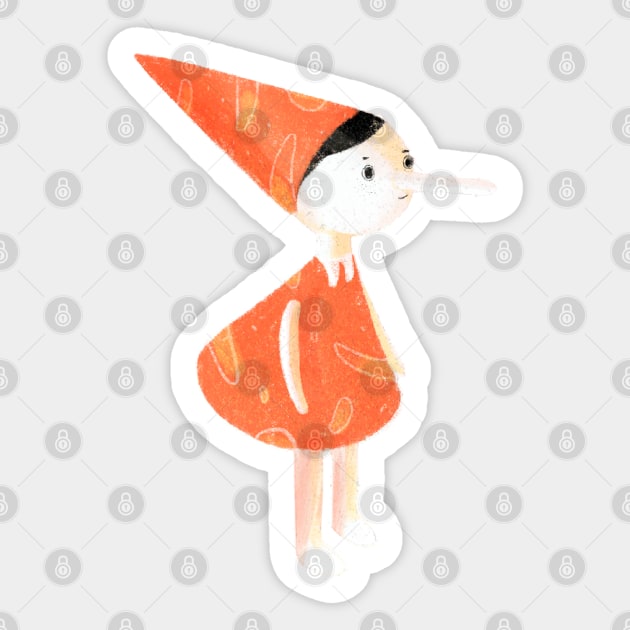 Pinocchio Sticker by claudiamaestriny